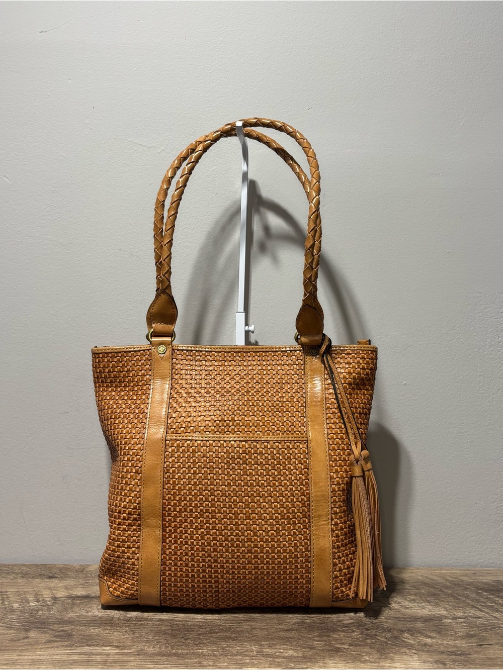 Patricia Nash Rena Woven Leather Tote Bag - Picture 2 of 11